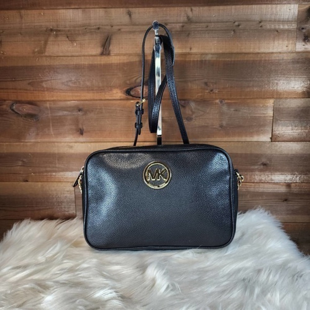 Michael Kors Black East West Fulton Crossbody